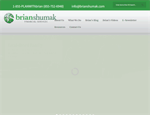 Tablet Screenshot of brianshumak.com